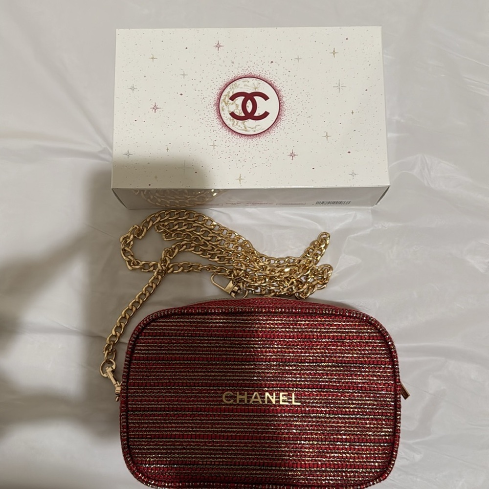Chanel Red Striped Pouch Bag ♥️ - Picture 8 of 8